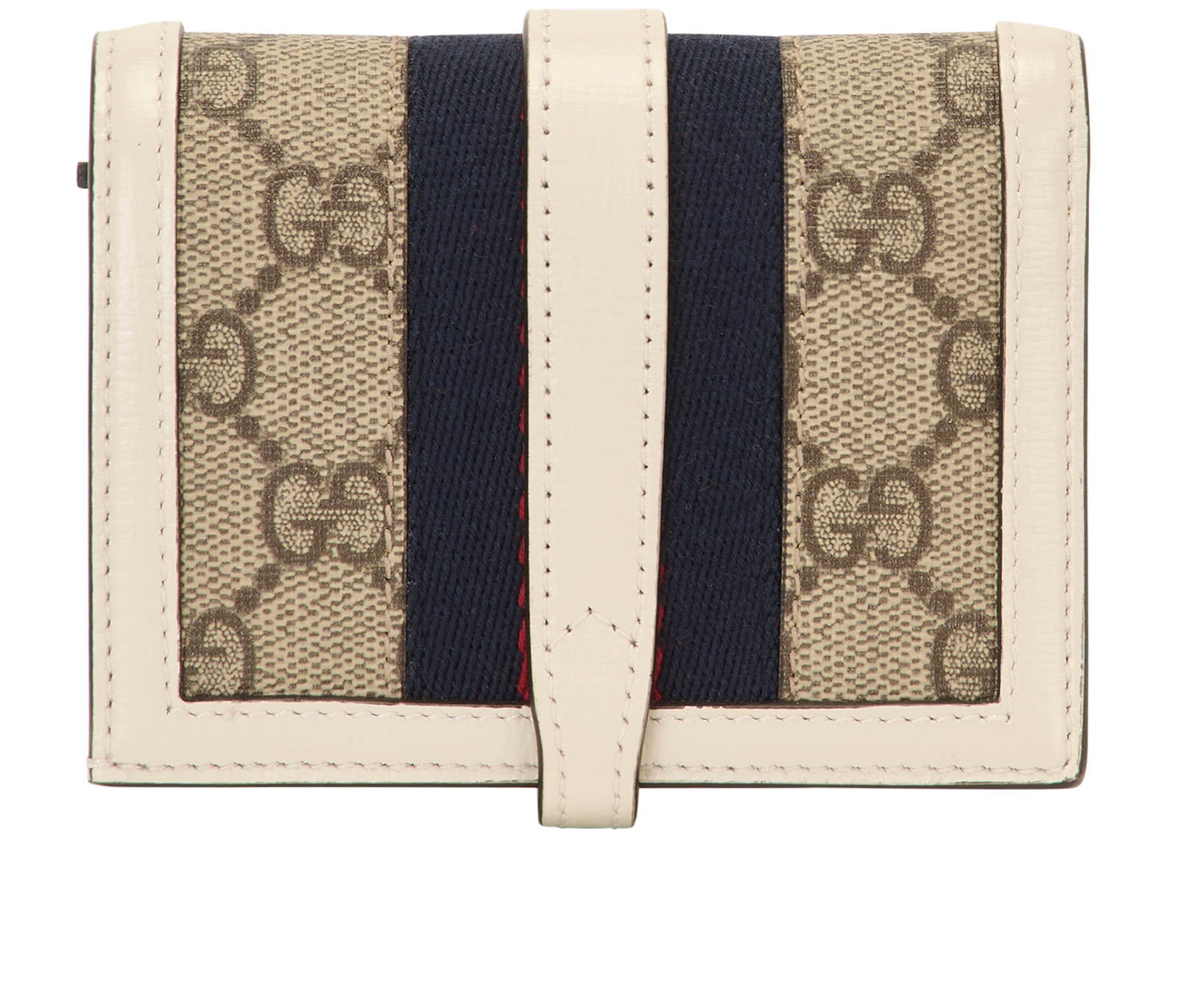Gucci Jackie 1961 Small Wallet, &pound;190, Accessories, Beige/Cream, Canvas/Leather, Back view